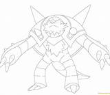 Chesnaught Coloring Pokemon Pages Color sketch template