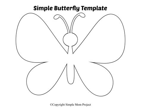 printable butterfly templates simple mom project