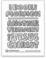 Mormon Book Chart Reading Coloring Pages Lds sketch template