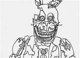 Fnaf Coloring Pages Bonnie Nightmare Freddy Printable Nights Five Bunny Template Sheets Getcolorings Foxy Getdrawings Color Fun Chica Pa Colorings sketch template