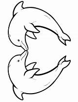 Dolphin Coloring Pages Dolphins Tags sketch template