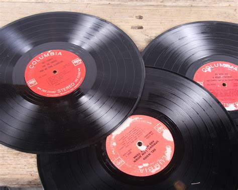 vintage   records black  red vinyl records antique vinyl records decorations