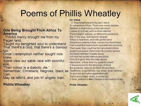 phillis wheatley poems analysis poem analysis