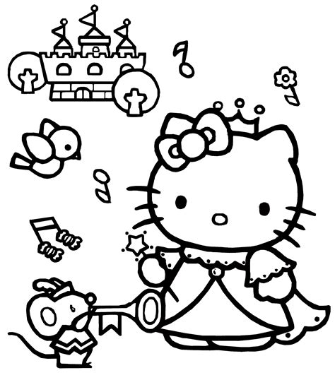 kitty coloring pages    princess hd wallpapers