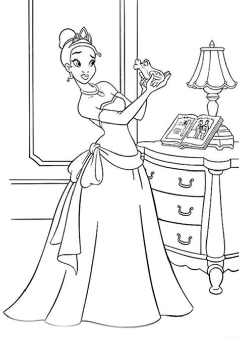 disney princess tiana coloring pages  discover  large