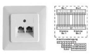 vivanco uae dose anschlussdose  rj fuer isdn lan amazonde elektronik