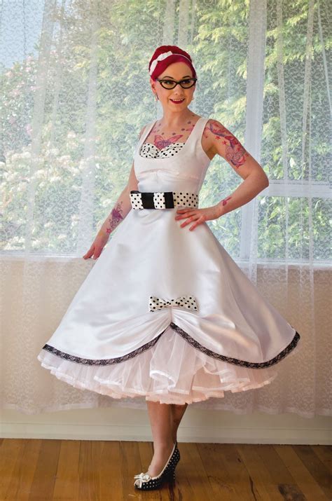 1950s Pin Up Audrey Wedding Dress In A With Polka