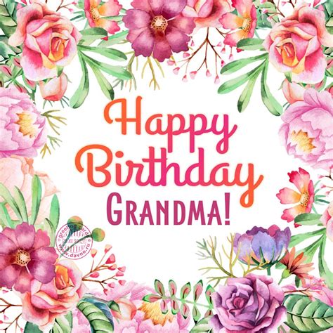 printable grandma birthday cards