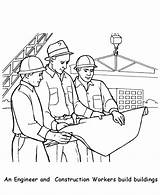Engineer Workers Labor Occupation Coloringhome Meserii Colorat Engineers Planse Coloringfolder Profesii sketch template