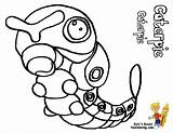 Caterpie Pokemon Coloring Pages Bubakids Thousand Relation Internet Cartoon sketch template
