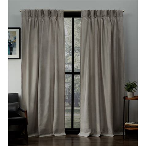 exclusive home curtains loha linen pinch pleat curtain panel pair