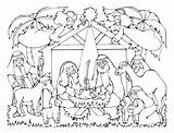 Coloring Christmas Manger Nativity Jesus Pages Placemats Placemat Scene Printable Baby Getcolorings Print Color Getdrawings Christian Colorings sketch template