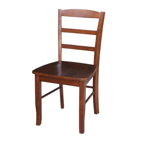 international concepts unfinished wood mission dining chair set