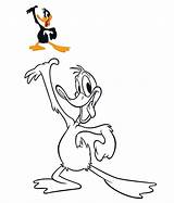Duck Daffy Coloring Pages Netart sketch template