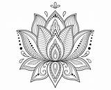 Zentangle Loto Mandalas Henna Paisley Ornamental Fiori Mehndi Oriental Bencegelmelisin sketch template