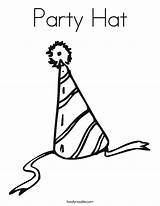 Coloring Party Birthday Hat Pages Wish Lets Make Hats Let Printable Print Balloons Colouring Color Twistynoodle Template Outline Built California sketch template