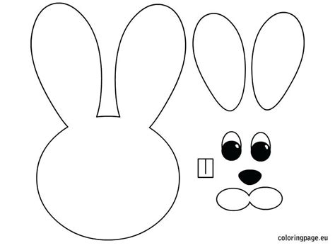 resultado de imagen de bunny head  ears coloring page osterhasen