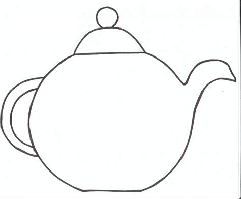 teapot coloring page educative printable