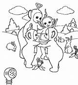Coloring Teletubbies Pages Print Popular sketch template