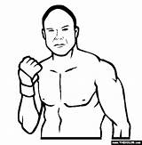 Coloring Randy Mma Couture Pages Ufc Fighter Template Famous Martial Mixed Arts sketch template