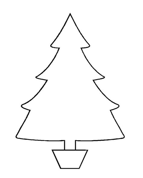christmas tree templates   shapes  sizes