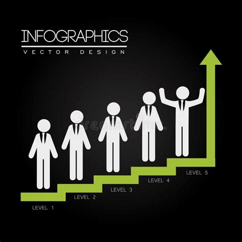 levels infographics stock vector illustration  people