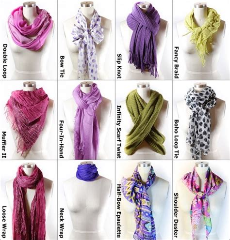 ways to tie a scarf in many styles for different looks