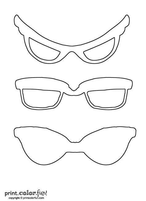 sunglasses coloring page print color fun