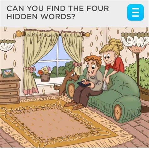 picture puzzle  find hidden words