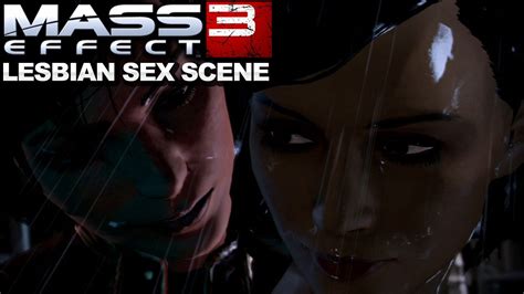 Mass Effect 3 Specialist Traynor Lesbian Shower Sex Scene Ign