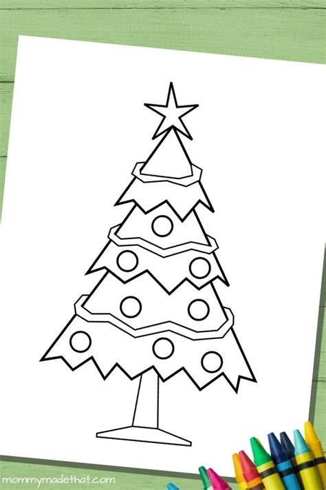 christmas tree template printables