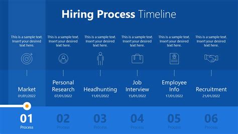 hiring process timeline market stage template slidemodel