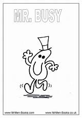 Mr Coloring Pages Men Colouring Busy Miss Little Education Sheets Books Special Activities Character Comments Mrmen sketch template