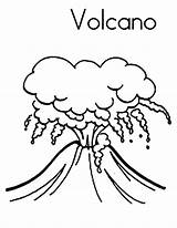 Volcano Coloring Erupting Magma Pages Eruption Drawing Color Printable Colouring Print Clipart Kids Draw Volcanic Search Netart Labelling Them Sketch sketch template