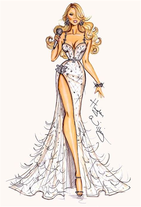 mariah carey by hayden williams gorgeous fashion sketch fairy tale fashion sketches with