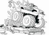 Truck Monster Jam Coloring Pages Grave Digger Drawing Games Bigfoot Getdrawings Son Paintingvalley sketch template
