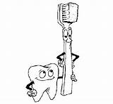Toothbrush Tooth Coloring Coloringcrew sketch template