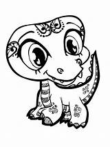 Coloring Pages Crocodile Baby Alligator Popular sketch template