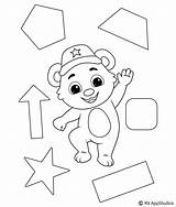 Shapes Coloring Kids Pages Printable Basic Sheet Print sketch template