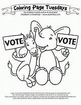 Coloring Pages Election Nate Vote Big Independence Constitution Kids College Mexican Congress Tuesday Color Getcolorings Preschool Printable Getdrawings Dulemba Popular sketch template