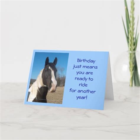 funny horse birthday cards zazzle ca