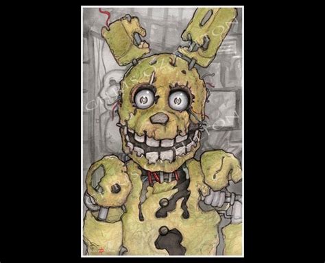 Five Nights At Freddy S Spring Trap Poster Print Etsy