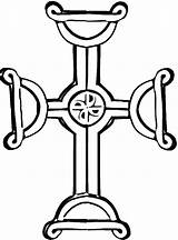 Coloring Pages Crosses Celtic Cross Kids Cornish Clipart Clipartmag sketch template
