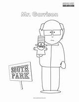 South Park Coloring Mr Garrison Fun sketch template