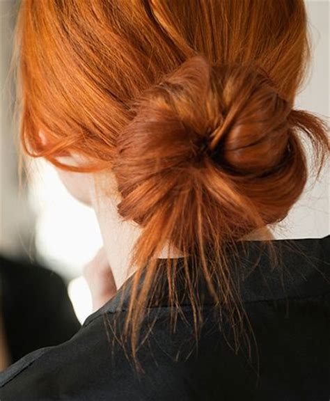 troubleshoot your messy bun red hair how to get and hair color