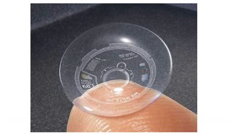 smart contact lenses that displays smses