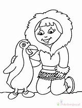 Inuit Eskimosi Esquimales Coloriages Kolorowanki Dzieci Kolorowanka Personnages Eskimos Imprime Partage Télécharge sketch template
