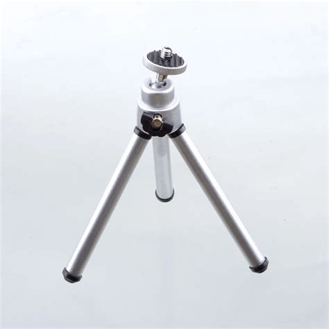 universal mini metal tripod stand  digital camera webcam silvery   tripods