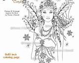 Coloring Sheets Adult Verkocht Door Etsy Fairy sketch template