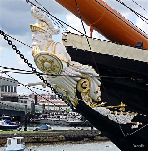 hms warrior figurehead  woodie redbubble